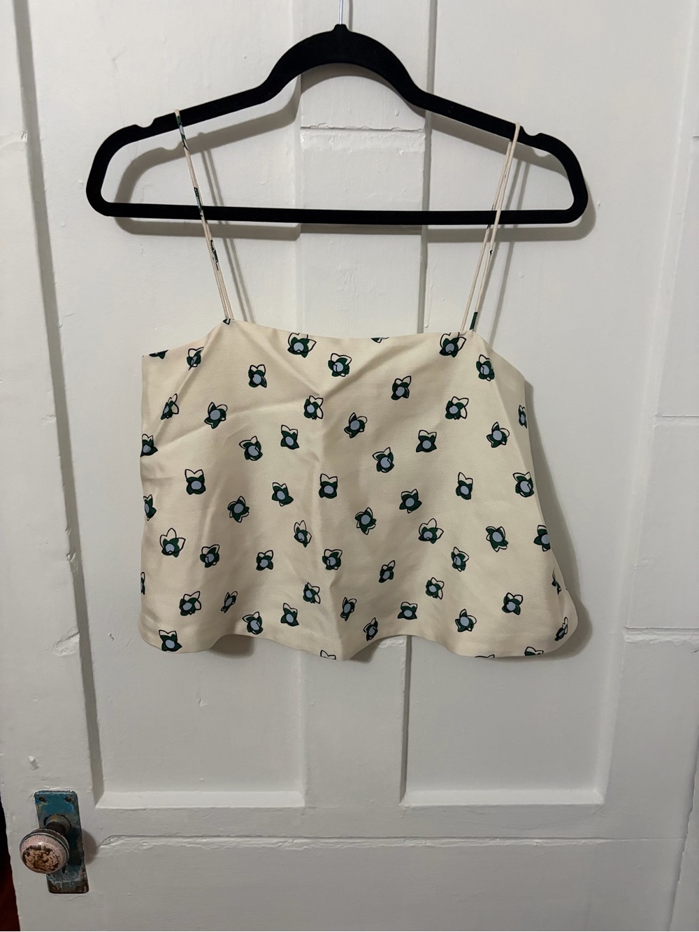 Club Monaco Floral Printed Cropped Camisole Top,